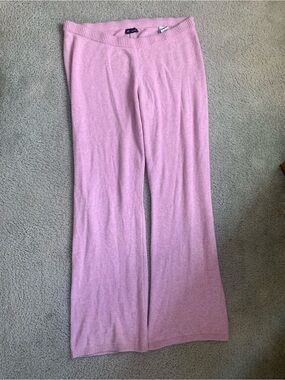 GAP Pink Wide-Leg Sweater Pants